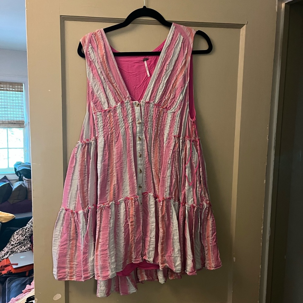 Free People Striped Mini Dress